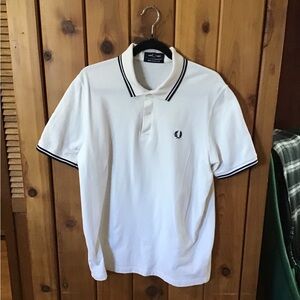 Fred Perry M12 made in England polo size 44 (L) cream
